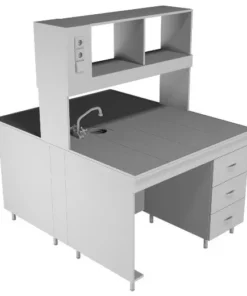 Стол островной химический КОРСА, НВ-1200 ОКХ: керамогранит (1218*1520*1650)