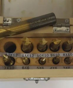 Набор из 10 концевых фрез двухперовых, Китай