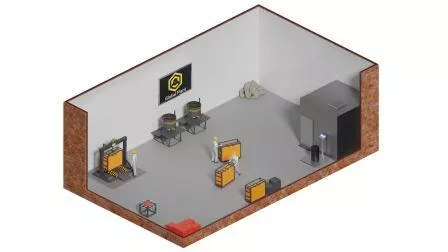 Линия по производству плитки из резиновой крошки, RUBBER COVER FACTORY SMALL