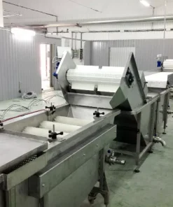 Линия мойки и засолки огурцов и томатов в бочки, в стекло, ЛС 2000