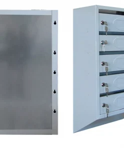 Почтовый ящик 5-секционный с задней стенкой многоквартирный, ЯПС-5