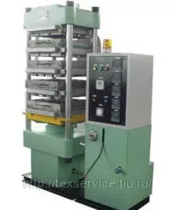 Пресс горячего формования 4-этажный, Пресс 4-этажный 550*550мм высота этажа 180 мм