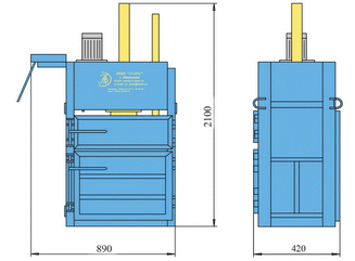 Пресс гидравлический пакетировочный, ПГП-2 мини