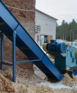 Транспортер скребковый L-образный, 8 м