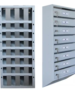 Почтовый ящик 8-секционный с задними ограничительными полосами и шильдиками, ЯПОШ-8