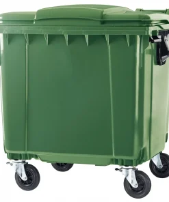 Четырехколесный пластиковый контейнер для ТБО, БО-1100 л