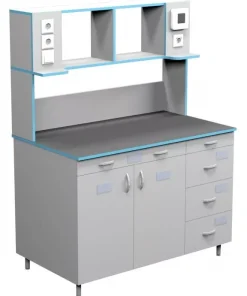 Стол пристенный для работы стоя КОРСА, СЛП НВК 1200 ПЛАСТ (1218x700x16500)