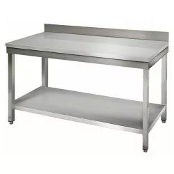 Стол с бортом, сплошная полка, СПБТ